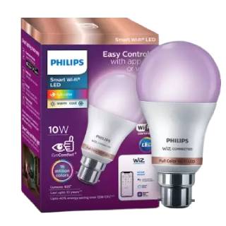 PHILIPS 10-Watt Smart Wi-Fi LED Bulb at Rs.439 After Shipping